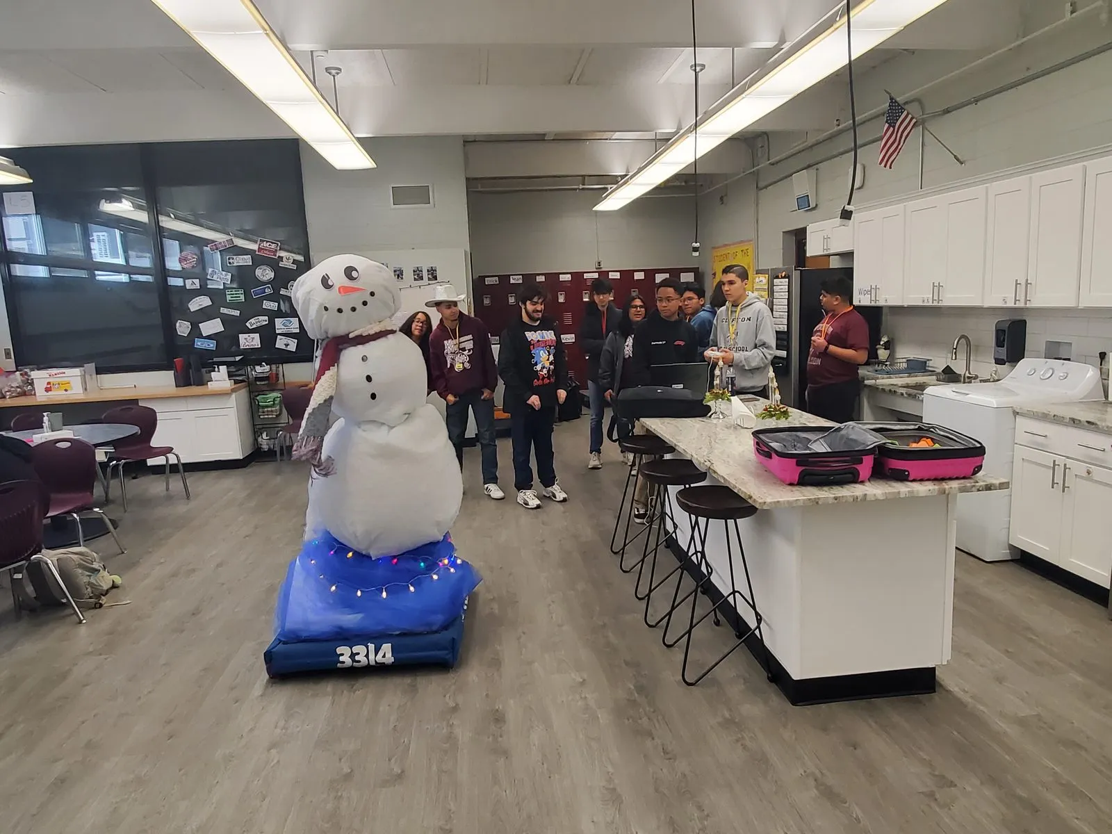 The Snowman Robot built for the Unified Club event