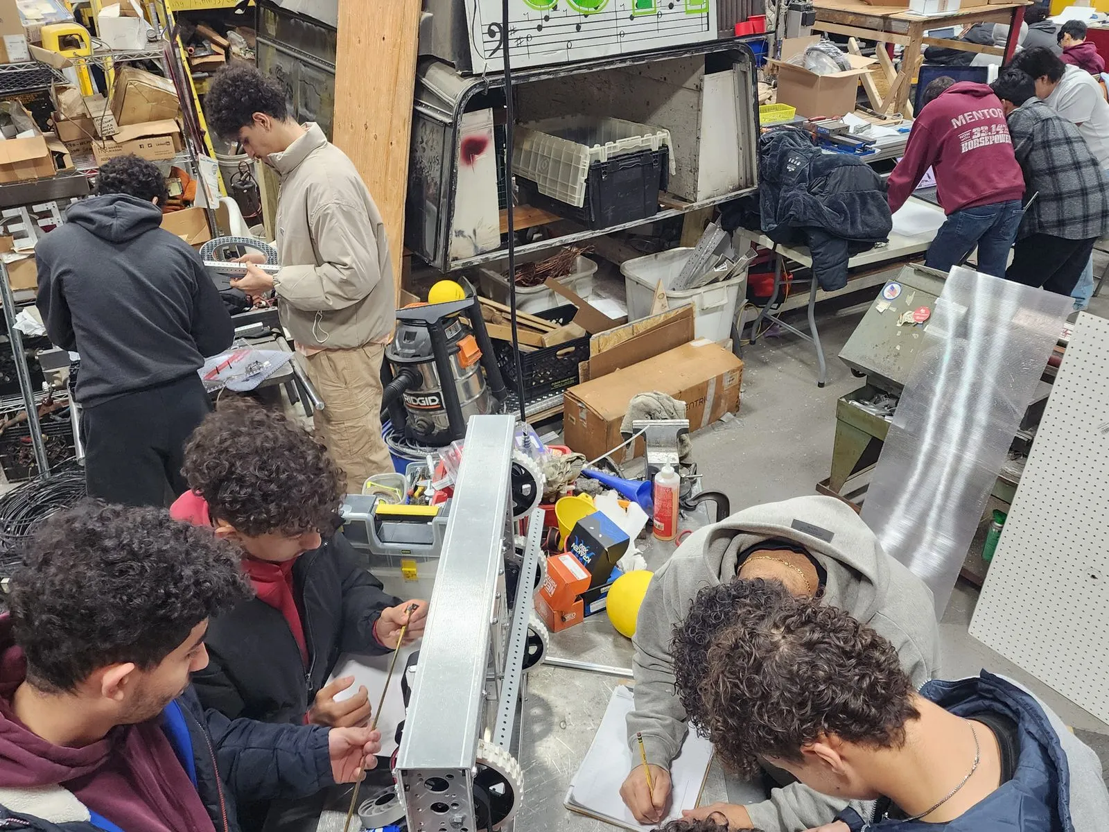 Weekend build session mentoring 10997 St. George in our shop